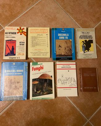 Libri narrativa e funghi più dizionario 