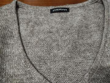 maglia lana leggera tortora