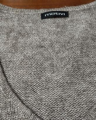 maglia lana leggera tortora