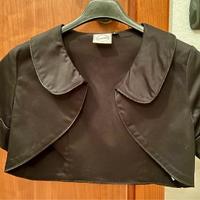 Bolero cropped nero a maniche corte Banned