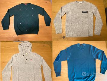 Maglione pullover lana taglia M girocollo