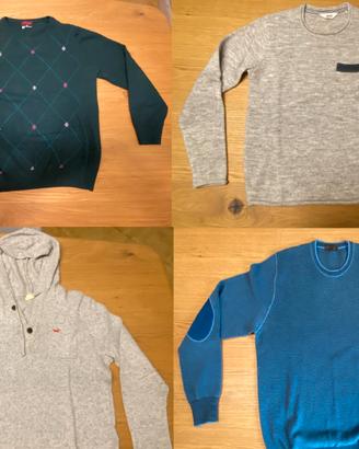 Maglione pullover lana taglia M girocollo