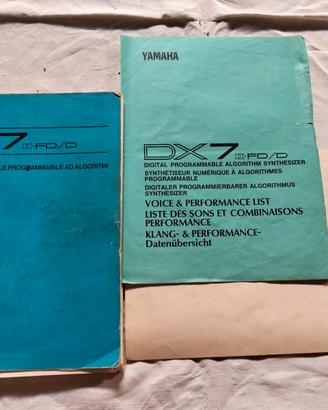 manuale originale DX7 II FD Yamaha