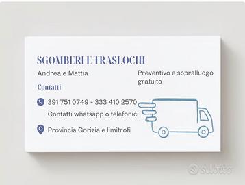 Sgombero e traslochi