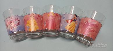 Bicchieri vetro Principesse Disney Aurora Biancane