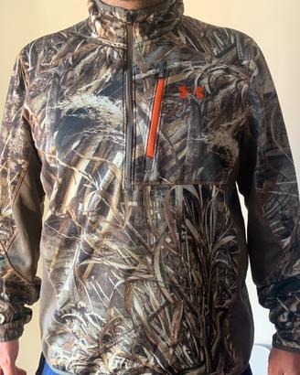 Under Armour ColdGear Realtree Camo 1/4 Zip – tg L