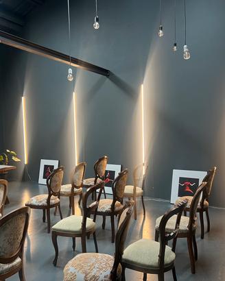 N.  4 LAMPADA A BARRE LED CON  PROFILI IN  FERRO