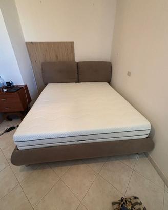 Letto contenitore con materasso memory