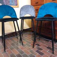 Lotto 3 sgabelli per bancone