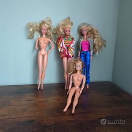 Lotto 4 Barbie vintage anni ’80 Mattel 
