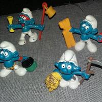 4 puffi da collezione