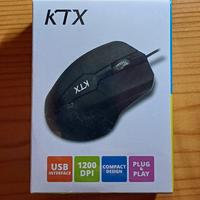 Ktx MOUSE OTTICO MU-11UBK USB 1200DPI NUOVO PLUG&P