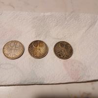 tre monete d argento tedesca 