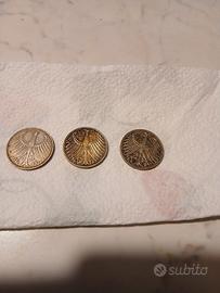 tre monete d argento tedesca 