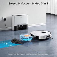 Robot aspirapolvere e lavapavimenti automatico