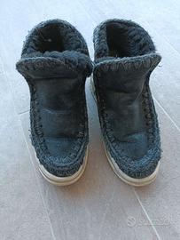 Scarpe Mou eskimo trainer logo rhinestone cracked