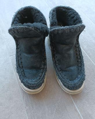 Scarpe Mou eskimo trainer logo rhinestone cracked