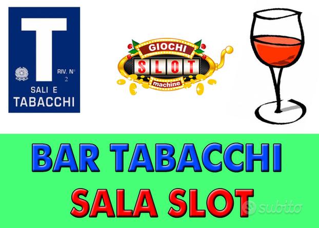 Bar tabacchi con annessa sala slot