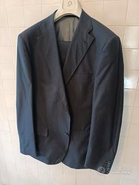 Vestito tg 54 blu gessato come Nuovo 