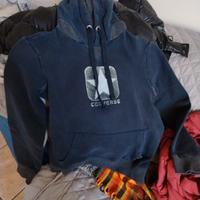 2 Felpe Converse tg S con cappuccio e tascone 