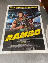 Manifesto originale cinema Film Rambo anno 1982