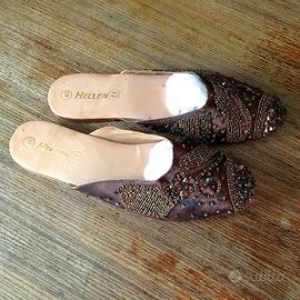 Scarpe ricamate - Tipo ciabatta