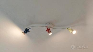 Lampadario bambini IKEA a forma di pesciolini