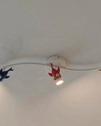 Lampadario bambini IKEA a forma di pesciolini