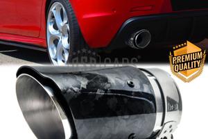 TERMINALE Scarico TONDO Auto in CARBONIO FORGIATO