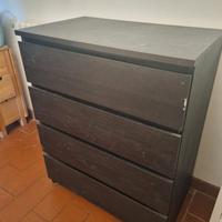 Cassettiera 4 cassetti 