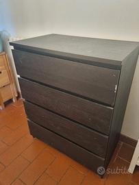 Cassettiera 4 cassetti 