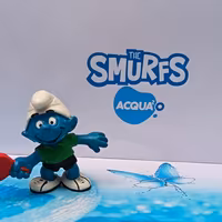 Puffi Puffo Ping pong 20227 Var. 1B Pejo 87 M. I. 