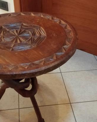Coppia tavolini in legno antichi