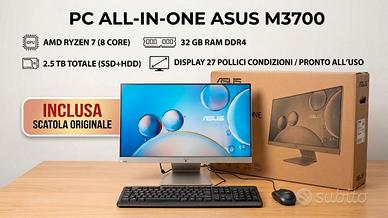 PC All-in-One ASUS M3700 Ryzen 7 32GB RAM 2.5TB
