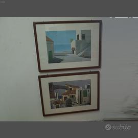 set di due quadri  vintage