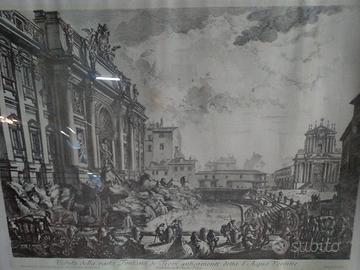Stampa incisione acquaforte G.B.Piranesi 1751