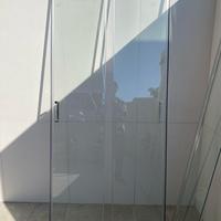 CABINA DOCCIA IN VETRO E ALLUMINIO 80x80 cm