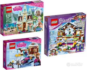 Set di 2 Lego Frozen + 1 Lego Friends