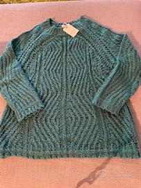 Maglione verde petrolio