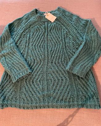 Maglione verde petrolio