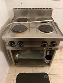Cucina elettrica professionale 4 piastre