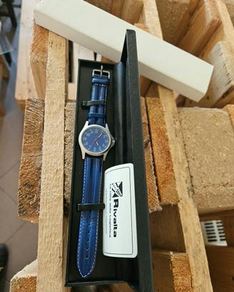 Orologio Nuovo Vintage Rivalta blu da polso uomo