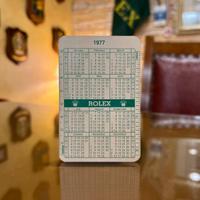 Calendario Rolex Card Vintage 1977-1978