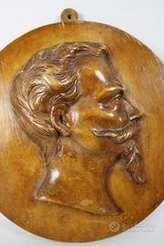 Scultura in legno di " Vittorio Emanuele II "