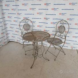 Set da Giardino in ferro stile Art Nuveau