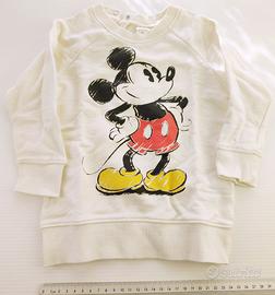 25) felpa topolino Mickey + pantaloni 12-18 m