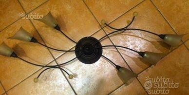 Lampadario plafoniera 6 luci