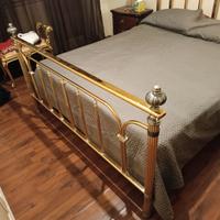 Letto matrimoniale bagno oro e argento