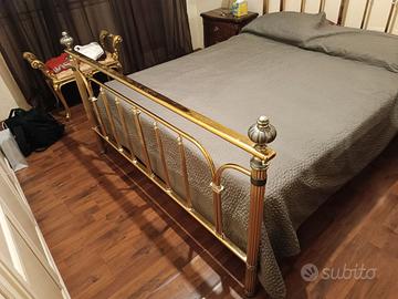 Letto matrimoniale bagno oro e argento