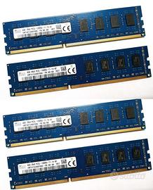 Ram DDR 3  SK Hynix banchi 4x4GB totale 16GB